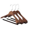 1pcs Wooden Suit Hanger Non-slip Solid Wood Rack Simple Style for Jacket Skirt Sweater Pants 1