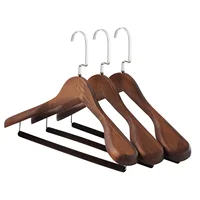 1pcs Wooden Suit Hanger Non-slip Solid Wood Rack Simple Style for Jacket Skirt Sweater Pants 1