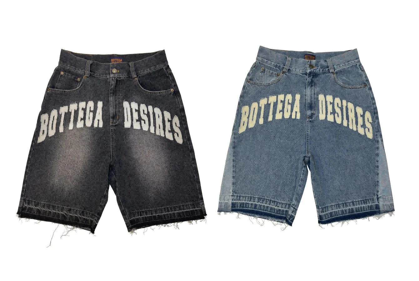 Men Black Blue Washed Denim Shorts Y2k Retro Letter Patchwork Summer Fashion Sand Shorts Casual Spliced Jorts Gym Sweatpants