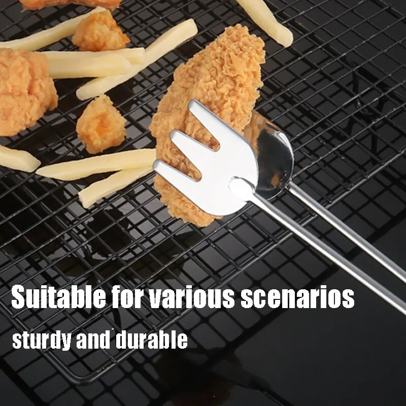 Food Tongs Carbon Clamp Tools Grill Accessories Scissor Type Charcoal Tongs