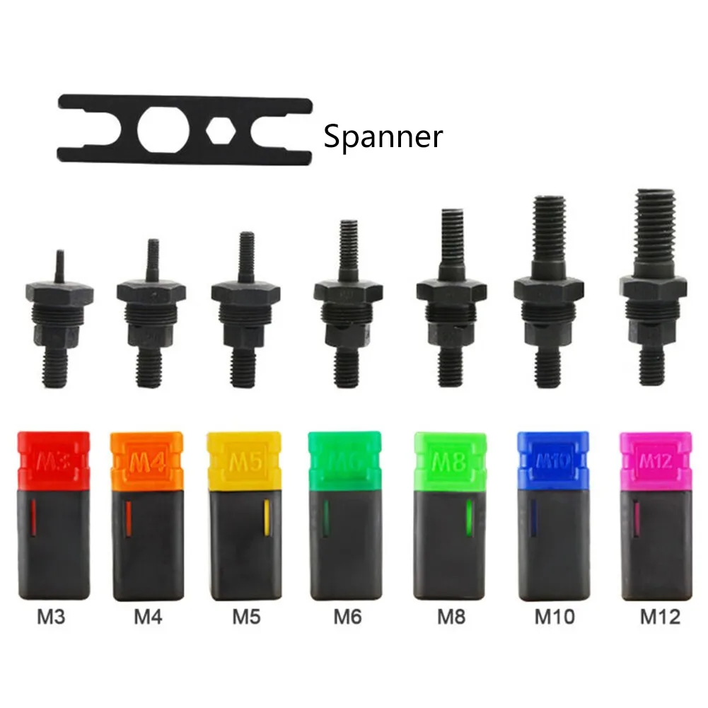 BT-606 Riveter Gun Tool Hand Riveter Interchangeable Mandrel Insert Threaded Nut Rivet Drilling Rivet Tool M3-M12 Spare Part 4
