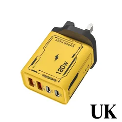 Ultra Fast 120W GaN USB - C Charger with QC 3.0 Technology - UK Charger
