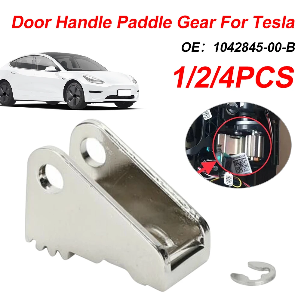 

1pcs Door Handle Paddle Gear Replacement Part Steel For Tesla Model S 2012-2019 Replacement OEM Part Number 1042845-00-B