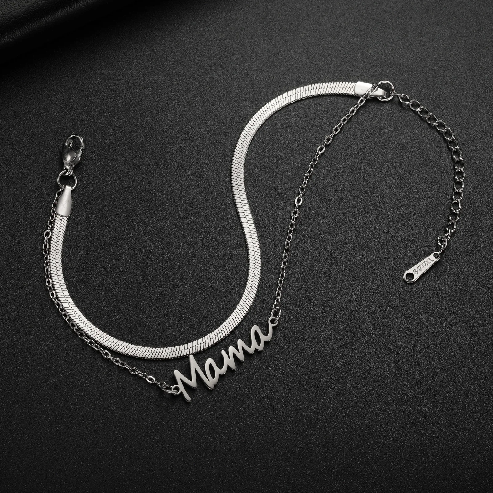 Kkjoy Mode Edelstahl Mama Armband Für Frauen Mom Typenschild Brief Charm Armband Multi-schicht Perle Kette Schmuck Geschenke – Detail 29