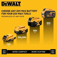 Nouvelle batterie d'outil électrique Dewalt 9.0Ah 20V/60V 100% originale DCB206 DCB206 DCB205 DCB200 DCB203 pour outil électrique Dewalt 3