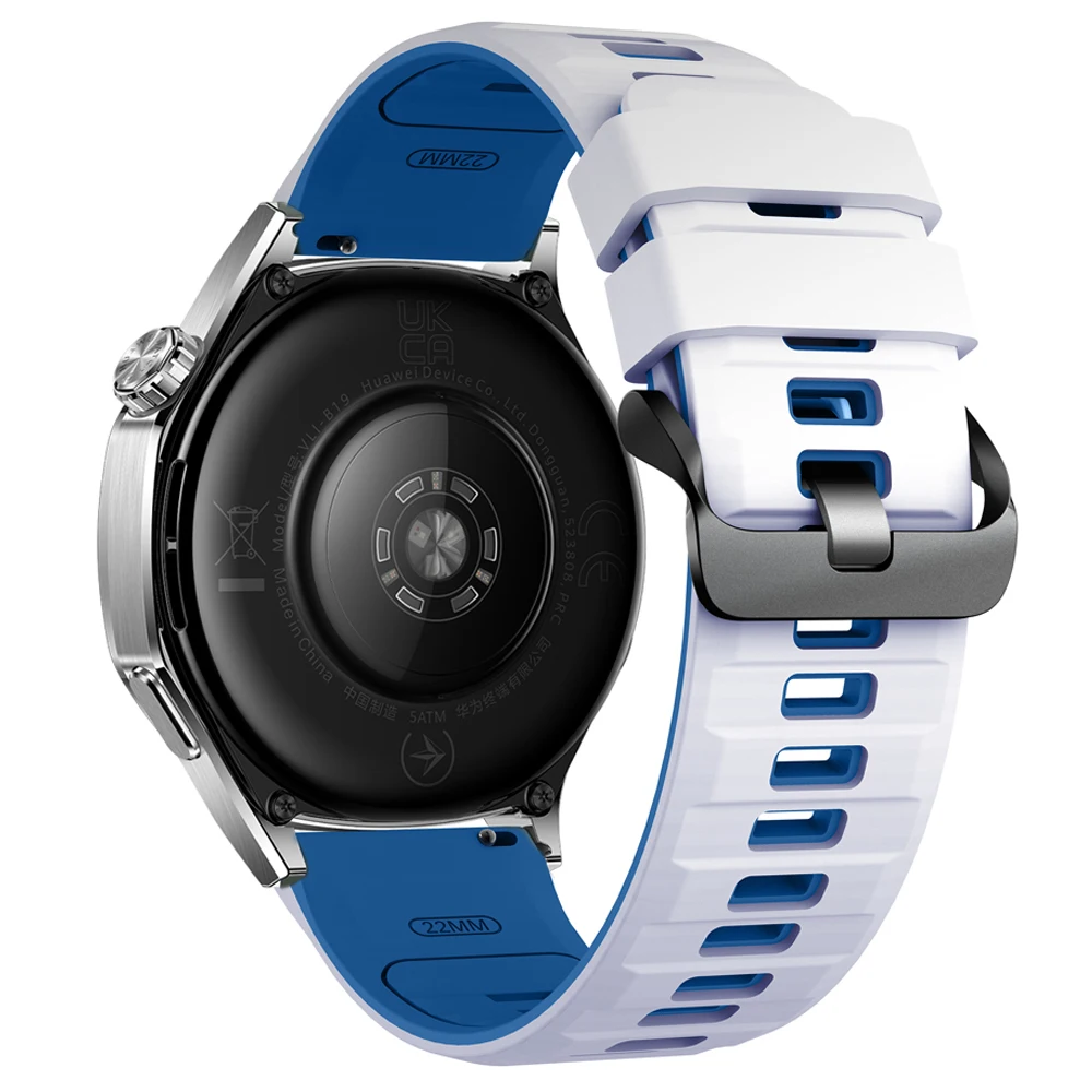 Breathable 22mm Silicone Watch Strap - Premium Sports Band Bracelet