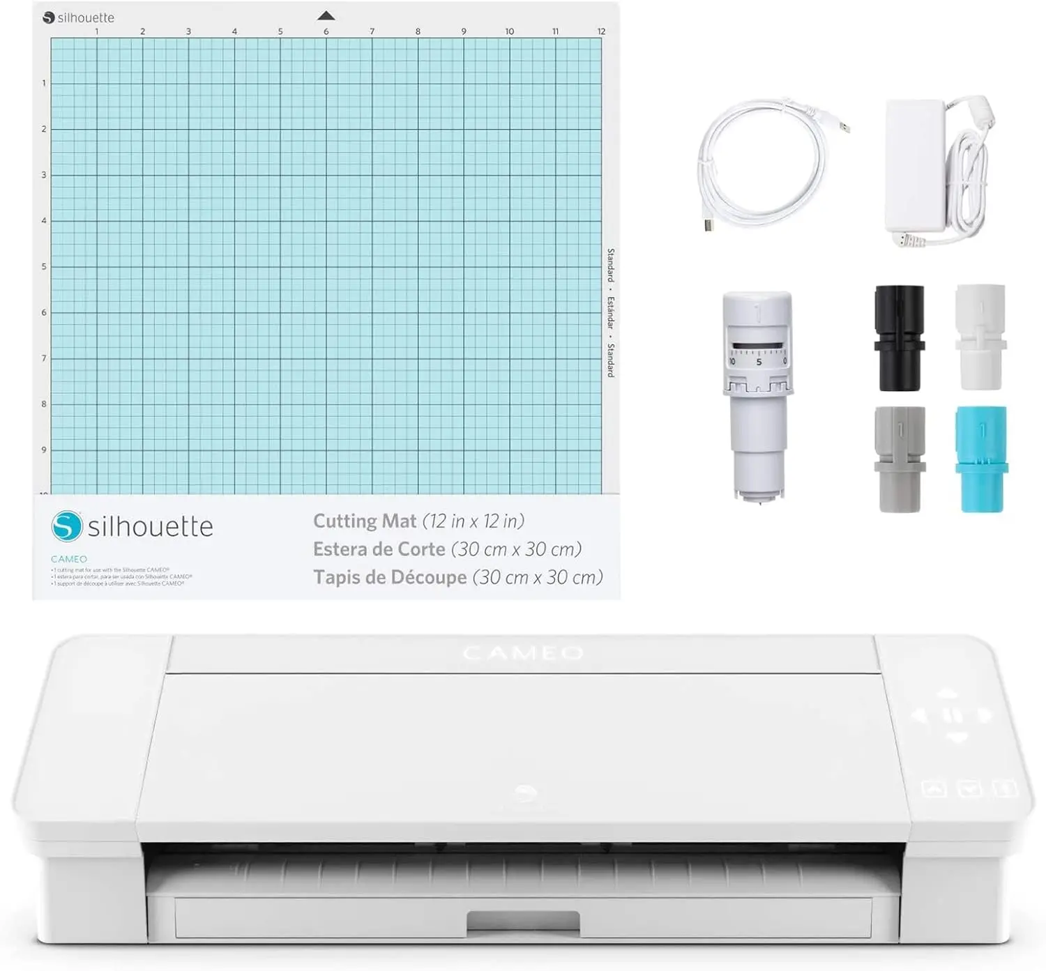 15 Inch Version-15" Cutting Mat, Power cords, Built in Roll Feeder, Silhouette Studio Software