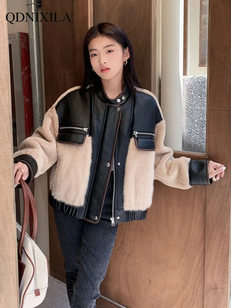 

Woman Coats 2023 Winter Fur Coat Pre-sale New Outerwear Fashion Fur Jacket Tops Wool Sheepskin Coat for Women Faux Fur Coat