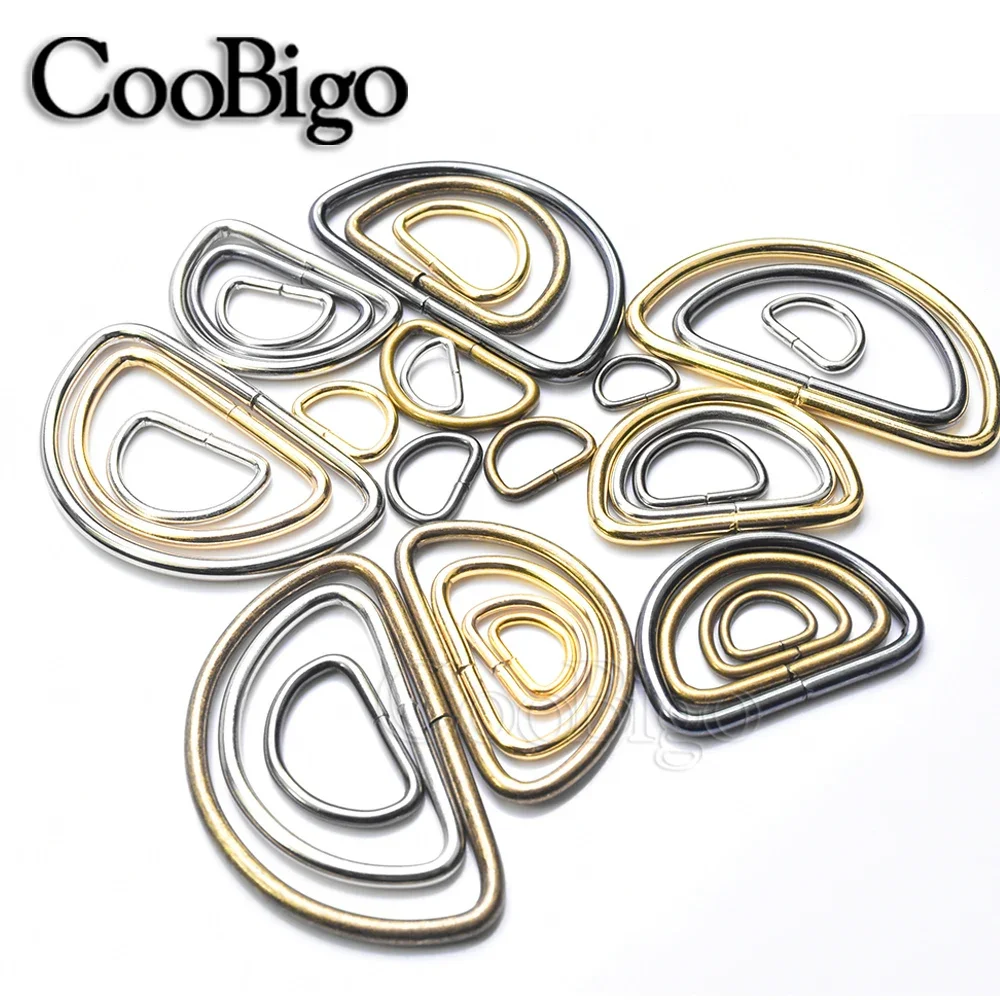 Metal D-ring Buckle 10pcs 10mm 15mm 20mm 25mm 32mm 38mm 50mm metal d ring buckle,d ring buckle,metal ring buckle