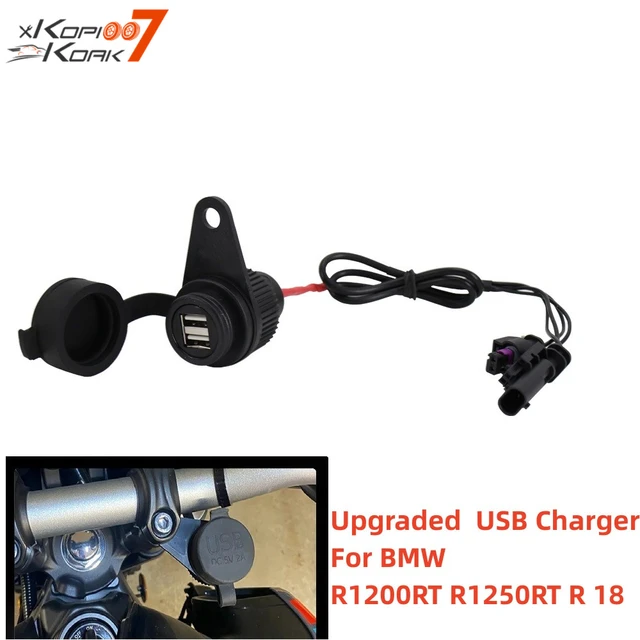 Upgraded Version NEW Motorcycle Power Adapter Dual USB Charger Waterproof  For BMW F R1200RT R1250RT R 18 Classic G 310 GS F900R - AliExpress