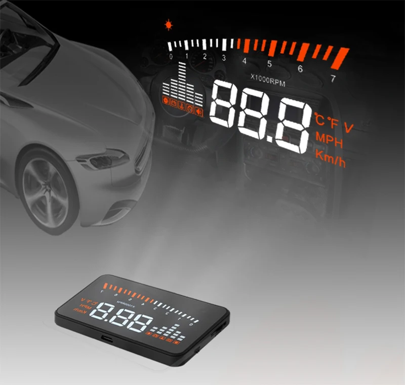  ڵ ӵ, ڵ OBD2 II ̽ X5 3 GPS ӵ   Ʈ ڵ hud   ÷