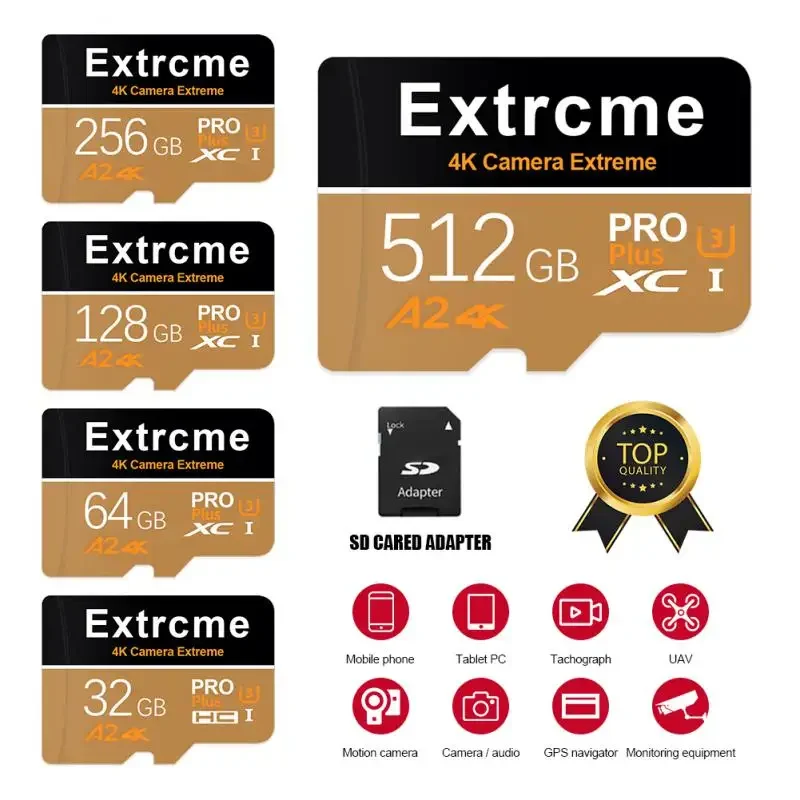 2024 Nuova Scheda Di Memoria Sd 512Gb 256Gb Micro Tf Sd Card 128Gb Mini Sd Card 64Gb 32Gb Per Scheda Video Dash Cam Drone Camera Ps Vita