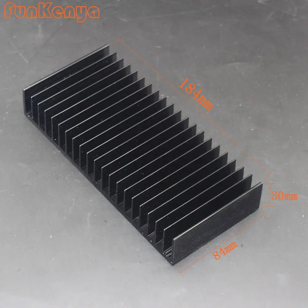 

Radiator For Chassis JC229 DIY Heat Sink Anodized Aluminum W184 H84 Heatsink 184mm Amplifier Kits