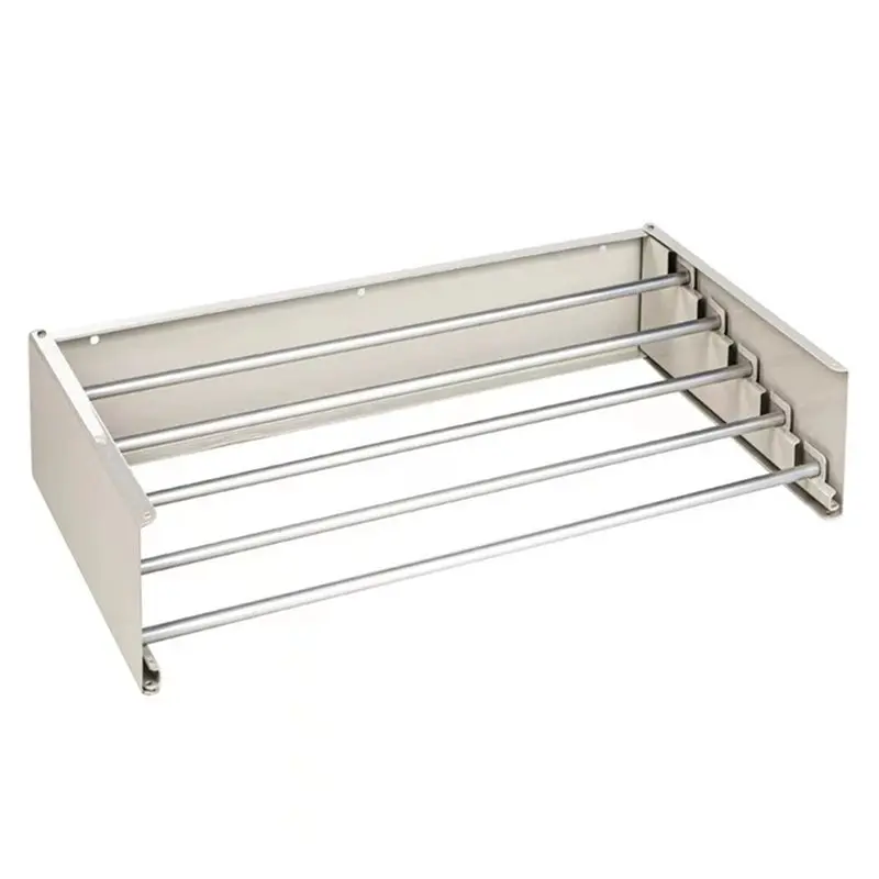 AA81- מתקפל, מתקפל תלוי על הקיר מעמד לייבוש בגדים חסכון במקום מעמד לכביסה מתקפל תלוי על הקיר