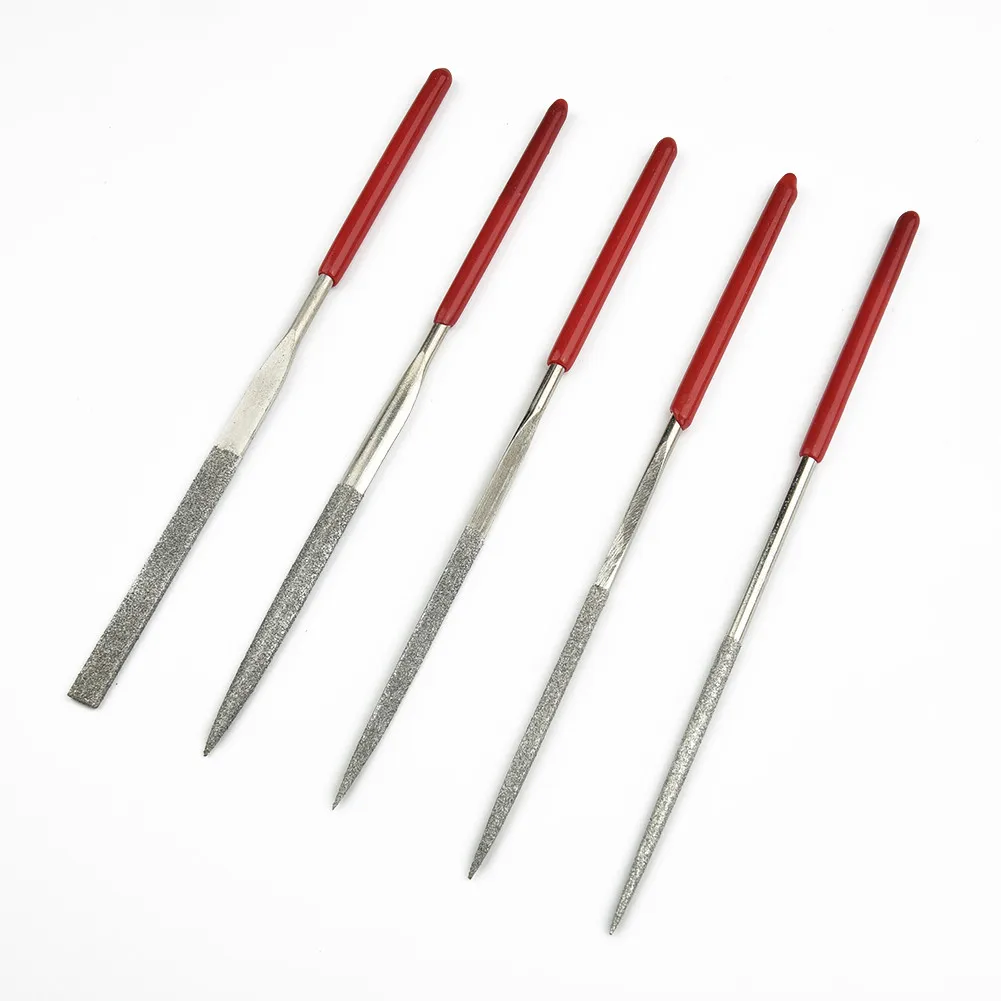 

Accessory Quality Suitable Useful Needle Files 5pcs Pack Set Stone Wood Carving Ceramic Diamond Gadget Jeweler