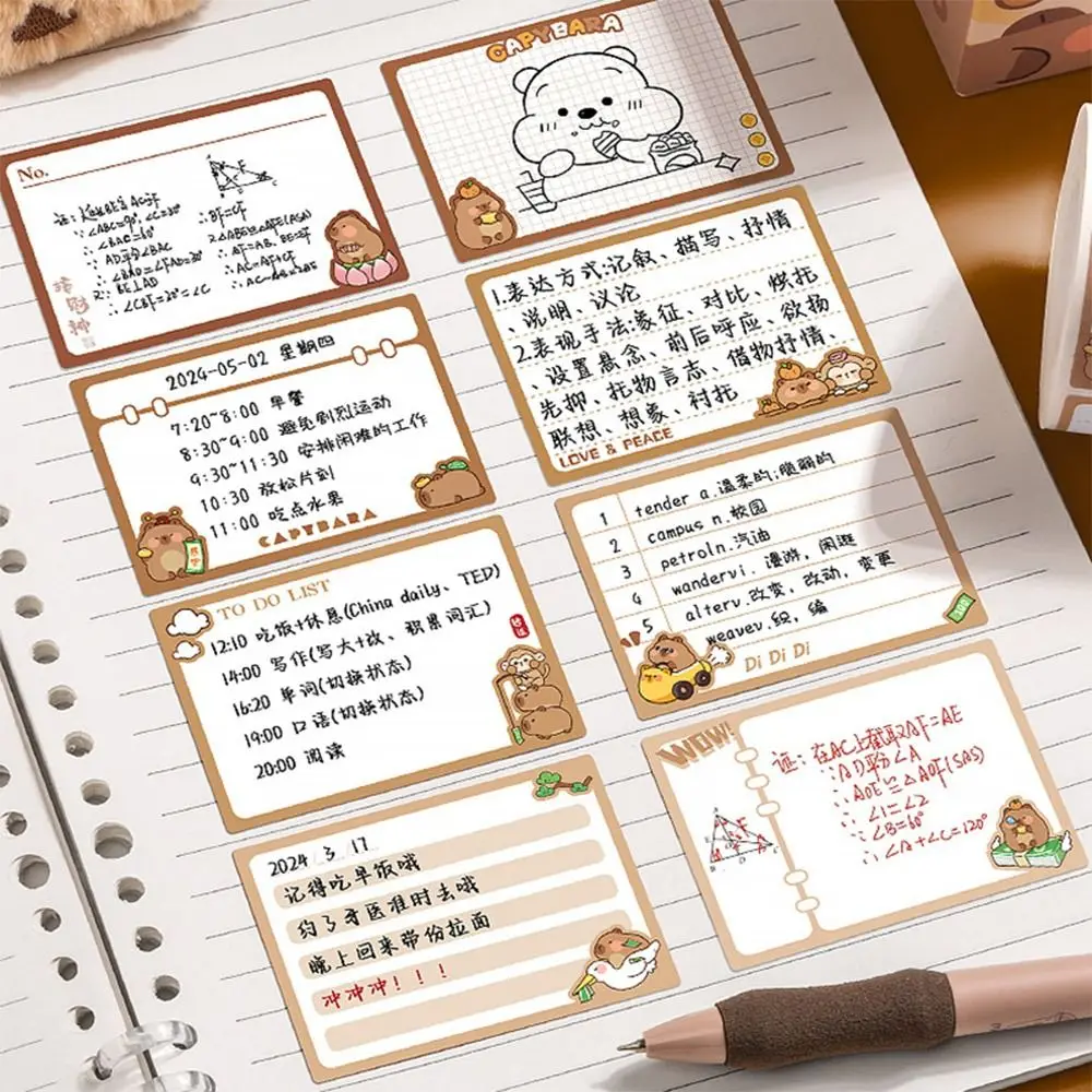풀 아웃 디자인 메모 패드 풀 접착 스티커 노트, 크리에이티브 스크랩북 라벨 스티커, DIY 찢을 수 있는 메모장 문구, 256 개/세트
