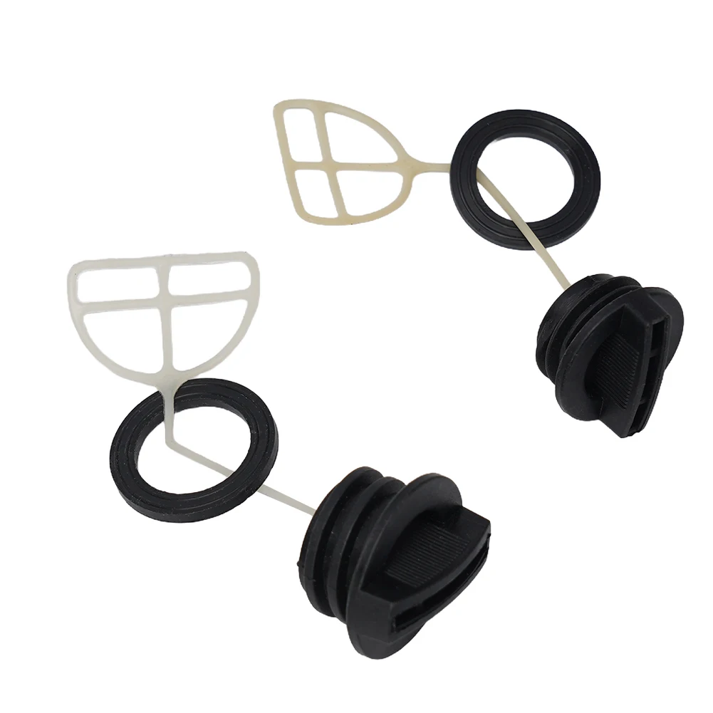 2PCS Fuel Tank Cap Oil Cap With Gasket For Chinese Chainsaw 5200 52cc Garden Tool Parts Replacement Accessories