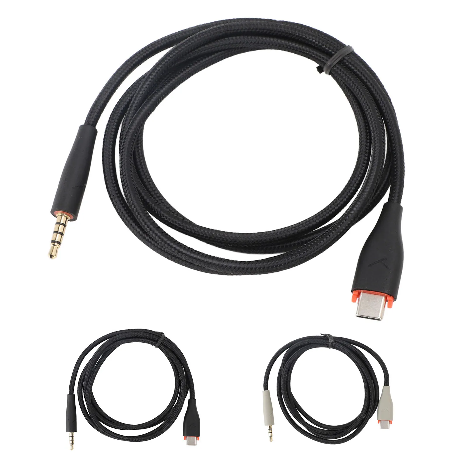 Type C to 3.5mm Headphone Aux Cable OFC Woven Cable Headphone Replacement for MMX150 Headset 1.2 Meters