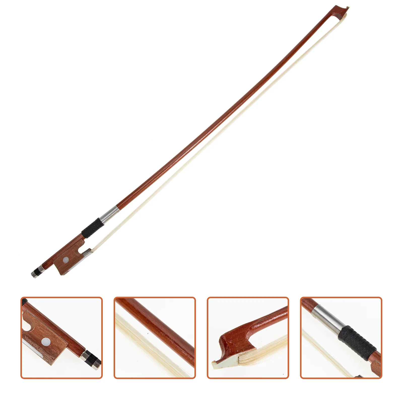 

Hair Accesories Violin Bow Horsetail Wooden Instrument Accessory Parts Well Balanced Student