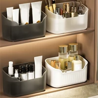 WORTHBUY Makeup Organizer Box Mirror Cabinet Plastic Cosmetics Storage Box Multifunctional Large Capacity Skincare Storage Case 1