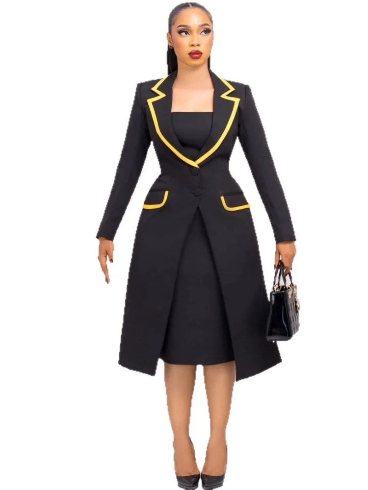 Wmstar Two Piece Set Women Wholesale Elegant Commuting Waist Cinching Lapel Stretch Vest Summer Outfit Fancy Club Outfit