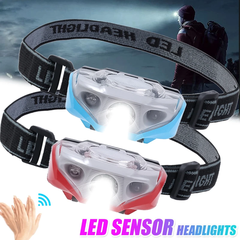 LED Stirnlampe Mit Sensor - USB Wiederaufladbar & Wasserdicht Für Outdoor