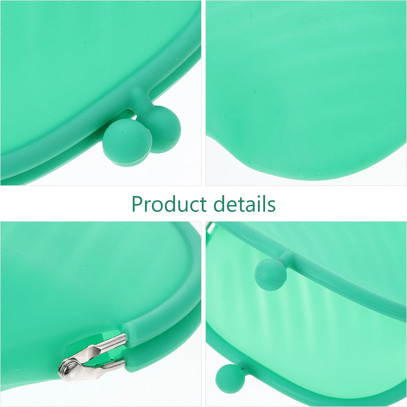 Silicone Coin Purse Women Wallet Key Bag Small Handbag Black Color Lady Purse Compact Size Smooth Buckle Silica Gel Storage