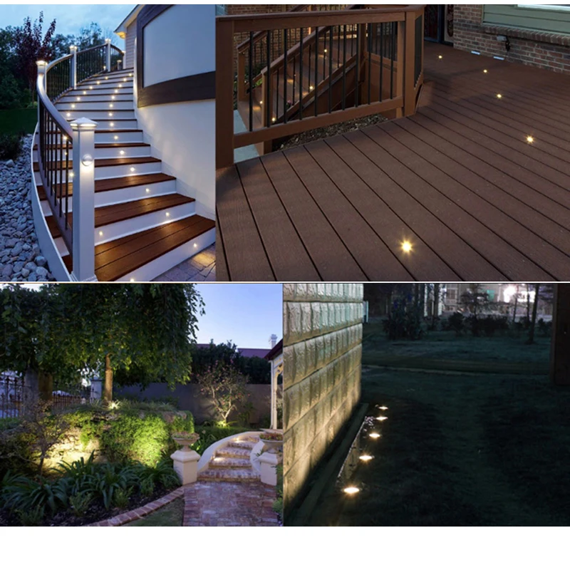 Garden Decoration Lamps 5W 3W 1W Waterproof LED Underground Light Outdoor Ground Garden Path Floor Buried Yard Spot Landscape IP67 DC12V AC220V