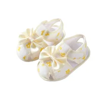 Newborn Infant Baby Girl Princess Bowknot Sandal New Summer Kids Sneakers With Headban Toddler Soft Crib Walkers Casual Shoes 3