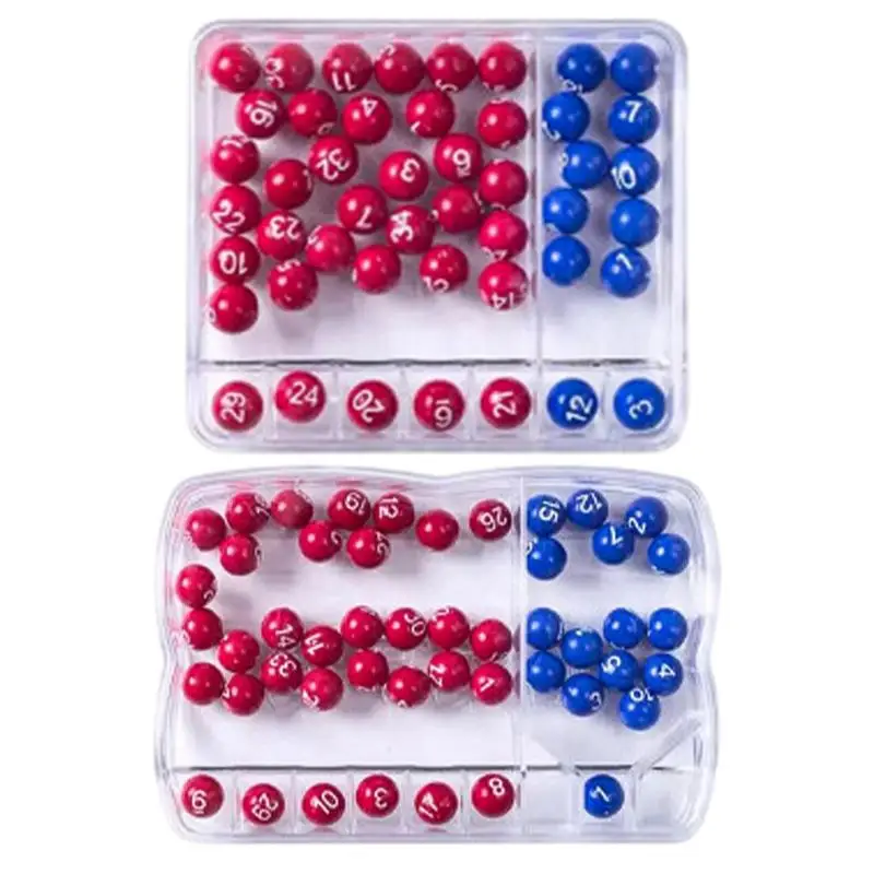 Party Props Portable Lottery Selector Party Game Machine Two-color Ball + Lottoes Number Selection Device Simple Easy Operate