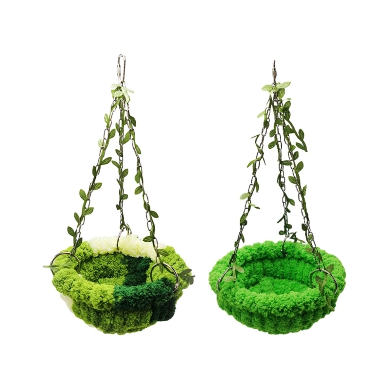 Parrots Hanging Hammock for Winter Plush Warm House Bird Cage Nest Small Pet Cage-mounted House Bird Cage Accessories