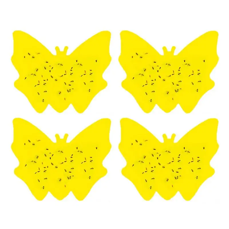 4 Pz Colla Fly Catcher Afidi Carta Per Insetti Appiccicoso Giallo Appiccicoso Fly Trap Carta Frutta Mosche Insetto Afidi Colla Catcher Fly
