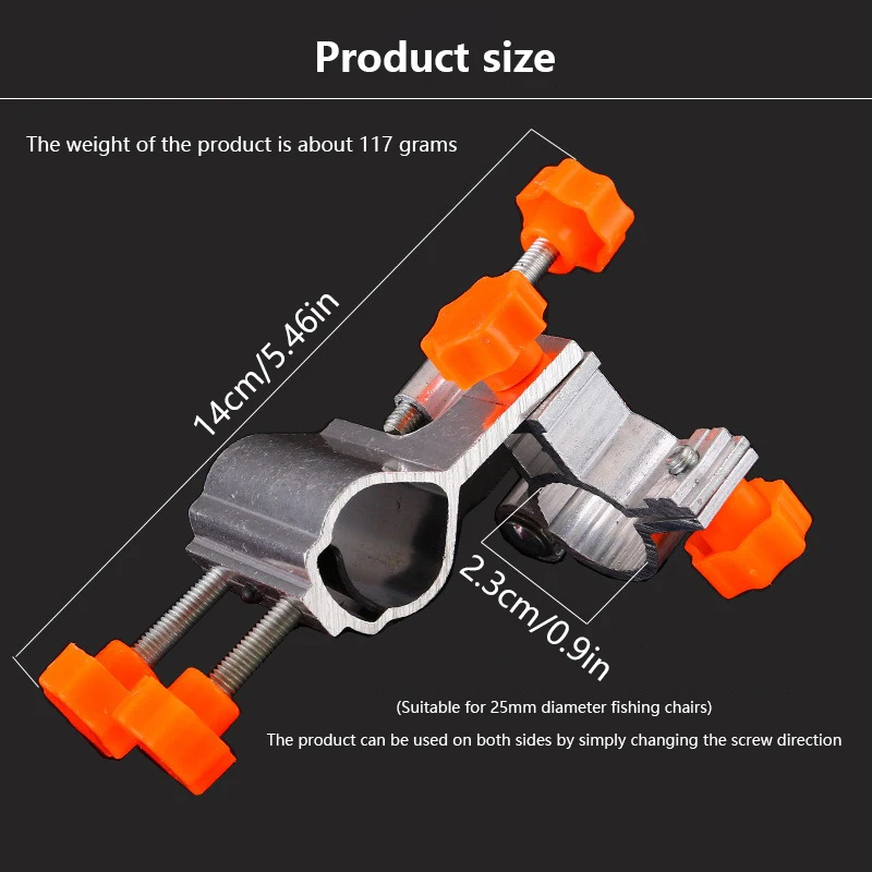 Fishing Rod Holder Chair Clamp Bracket Fixed Clip Link Rod Holder Tool Fishing Tackle For Raft Canoe Drifting Marine
