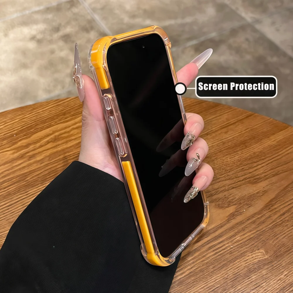Shockproof Armor Bumper Case with Magnetic Wireless Charging Compatibility - Hybrid Hard PC Cover