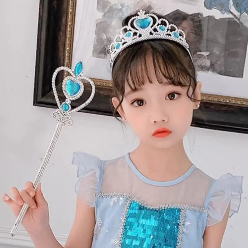 Cosplay Accessories Children Jewelry Set 7-piece Elsa Princess Accessory Set
