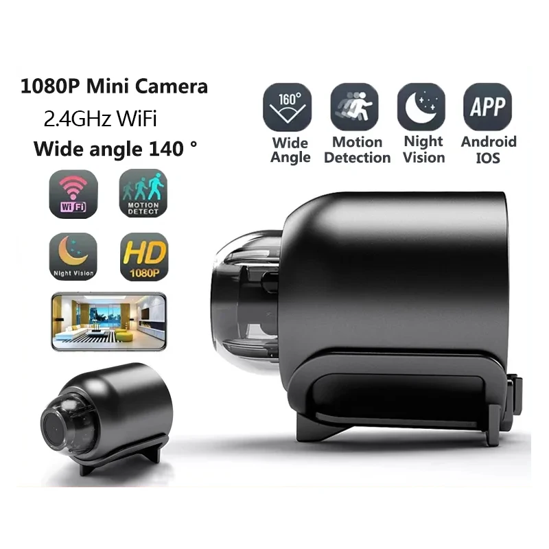 X5 WiFi Webcam 1080P HD Indoor Security IP Camera IR Night-vision Video Recorder Anti-theft Remote Monitor usb camera 6