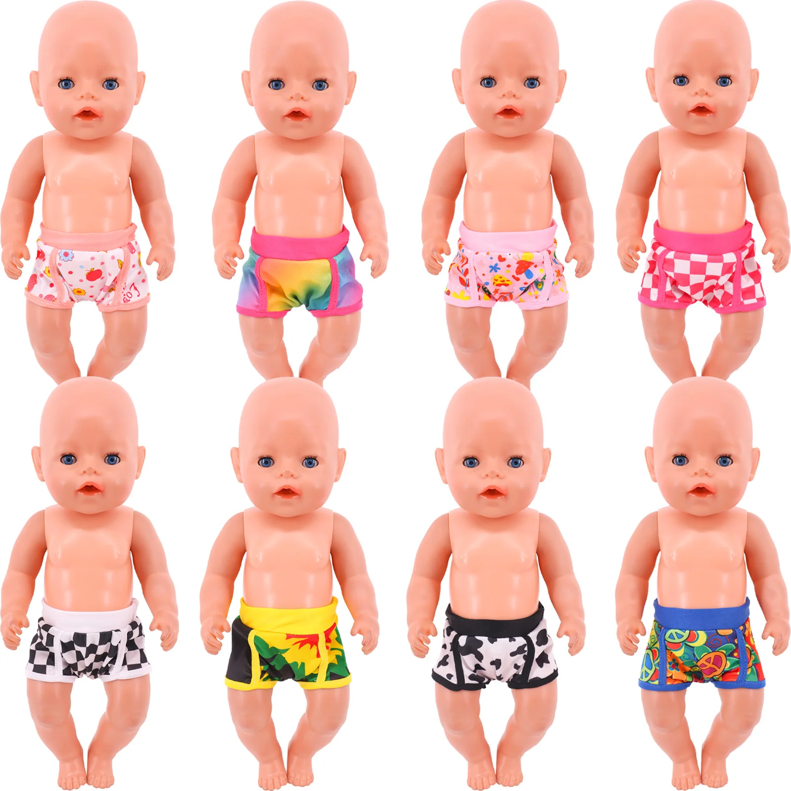

Doll Clothes Cute Printing Panties For 18Inch Girl American Doll &43Cm Reborn Baby Doll Accessories Our Generation Girls Toys