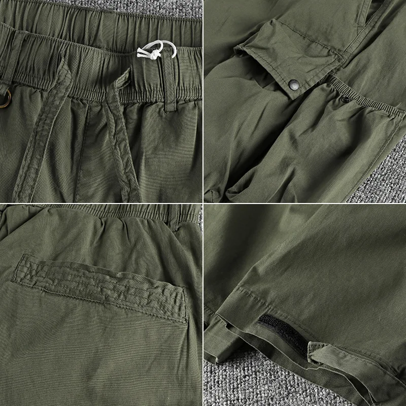Multi-Color Large Workwear with Pocket Casual Pants Men's Fashion Loose, Comfortable and All-Matching Outdoor Pants