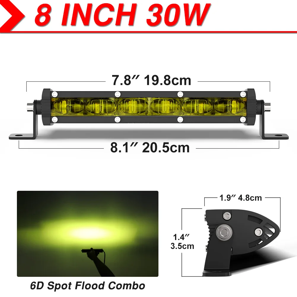 ตัวเลือกสินค้า LED Light Bar สำหรับรถจักรยานยนต์