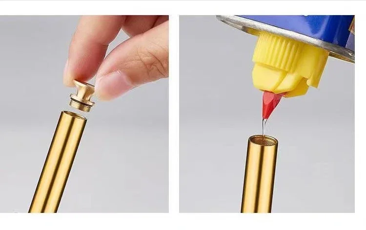 Bold Bamboo Lighter Torch Shaped Retro Kerosene Portable Easy Lighting Anywhere