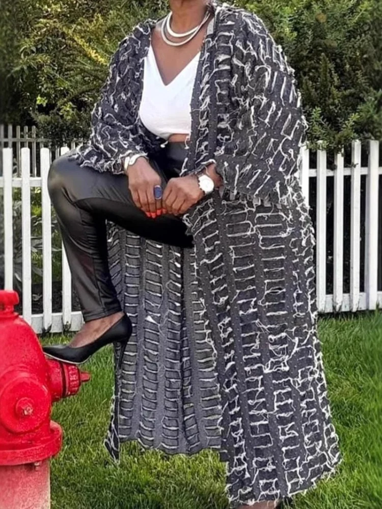 Wmstar Denim Coats Women Wholesale European American Fashionable Casual Perforated Floral Cape Summer 2025 One Pieces Luxury