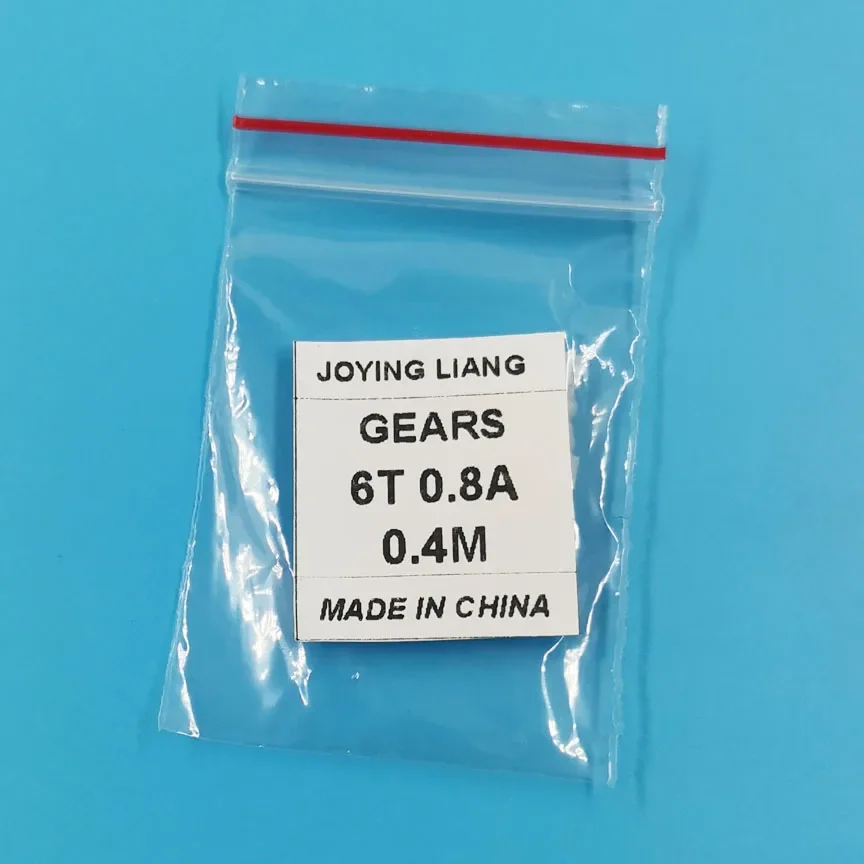 6T 0.8A 0.4M Pinion 3.2mm Diameter 0.75mm Hole Model Aircraft Robot Toy Accessories 60.8A Micro Gear 10PCS/LOT motor gear transmission gear