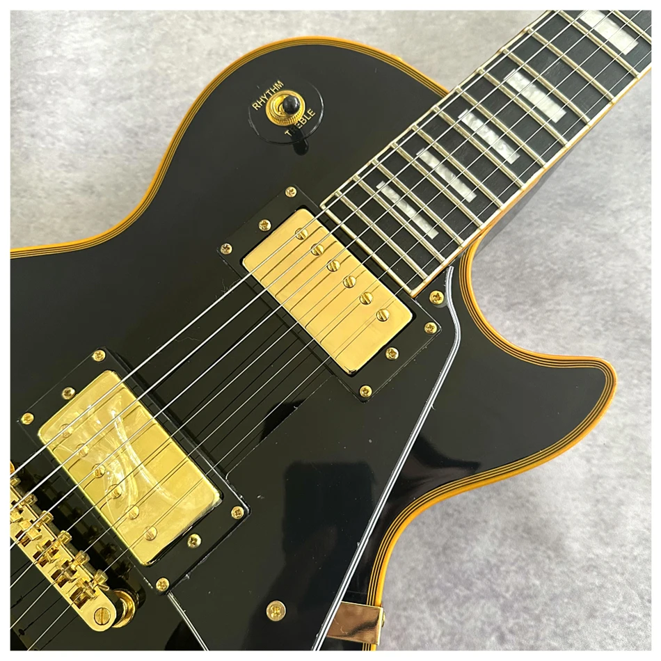 

Custom Shop, Made in China, LP Custom High Quality Electric Guitar, Gold Hardware,Frets Binding,Ebony Fingerboard, free delivery