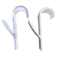 Kitchen Bathroom Hanger Clips Storage Racks White Clear Hanger Heated Towel Radiator Rail Clothes Scarf Hanger Hooks Holder 3