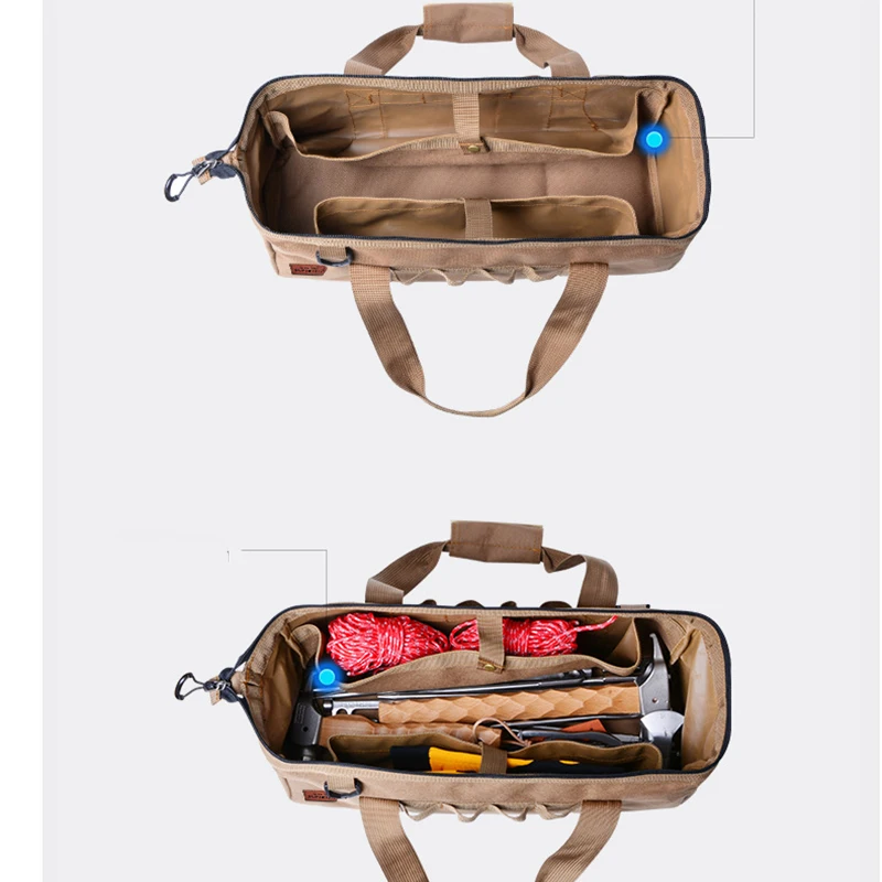 Multipurpose Tool Storage Bag Large Capacity Camping Pack Outdoor Carry Tent Bags Outdoor Drying Camping Bag Box Access H6X2