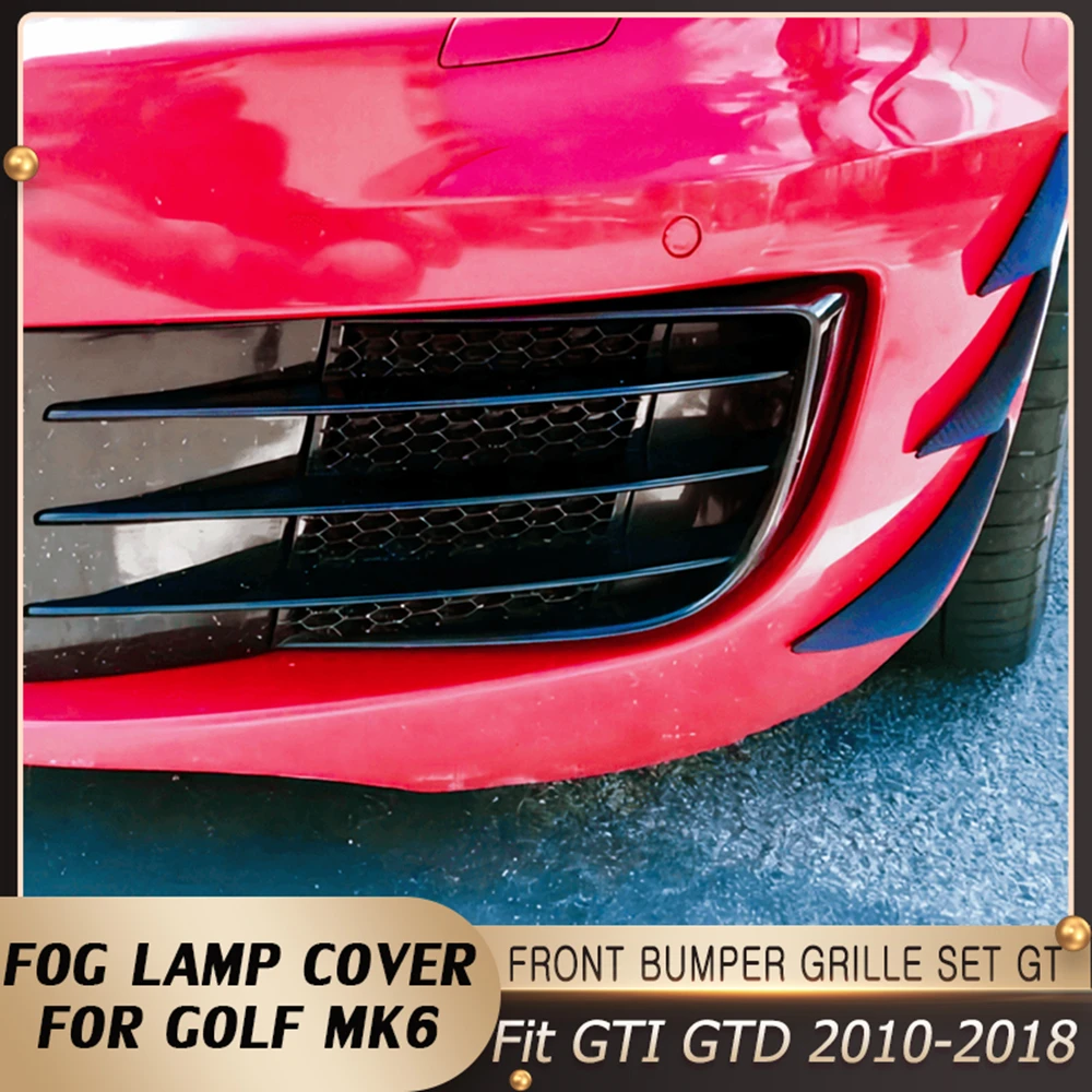 Fog Lamps Cover Sport For Vw Volkswagen Golf 6 Mk6 Vi Gti Gtd Abs Front Fog Light Foglight