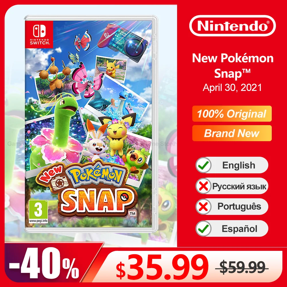 New Pokemon Snap Nintendo Switch Offerte Di Gioco 100% Scheda Di Gioco Fisica Originale Ufficiale 1 Giocatore Per Switch Oled Lite Console Di Gioco
