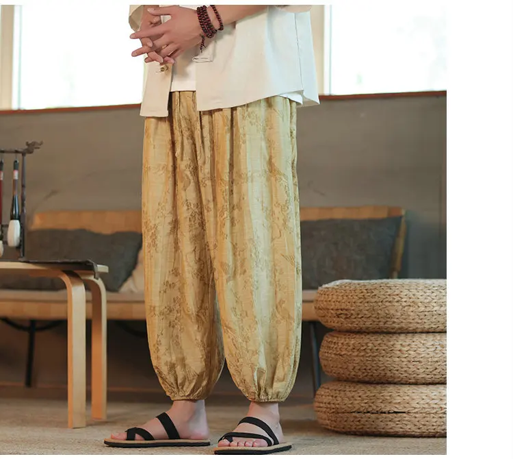 Description Picture 4 of itemCasual Wide Leg Pants Men Loose Harem Pants Male Oversized Jogger Sweatpants Harajuku Vintage Trousers Male New Streetwear