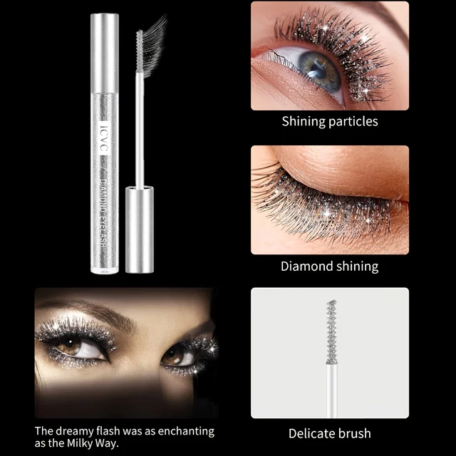 Sparkling diamond mascara sequins waterproof glitter 5ml 2