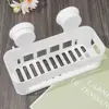 Corner Shelf With Suction Shower Rack Organizer Cup Bathroom Storage Wall Basket 5
